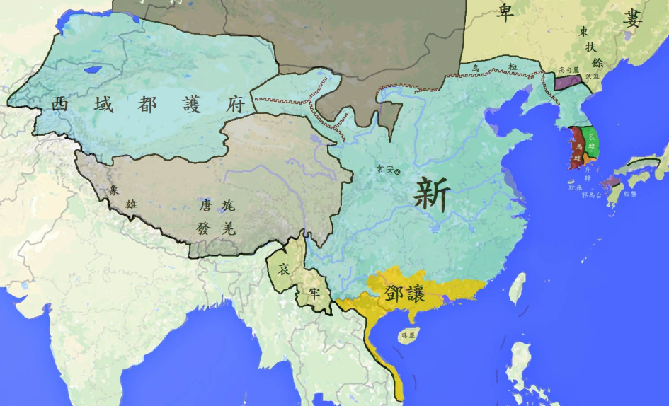 【史图馆】中国历代疆域变化20 王莽篡汉 新末混战