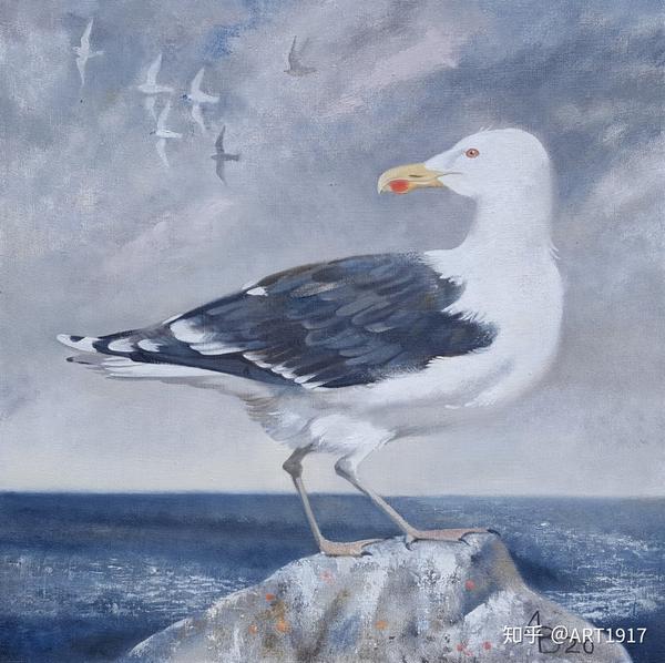 《海鸥》 布面油画 50x50cm 2020年