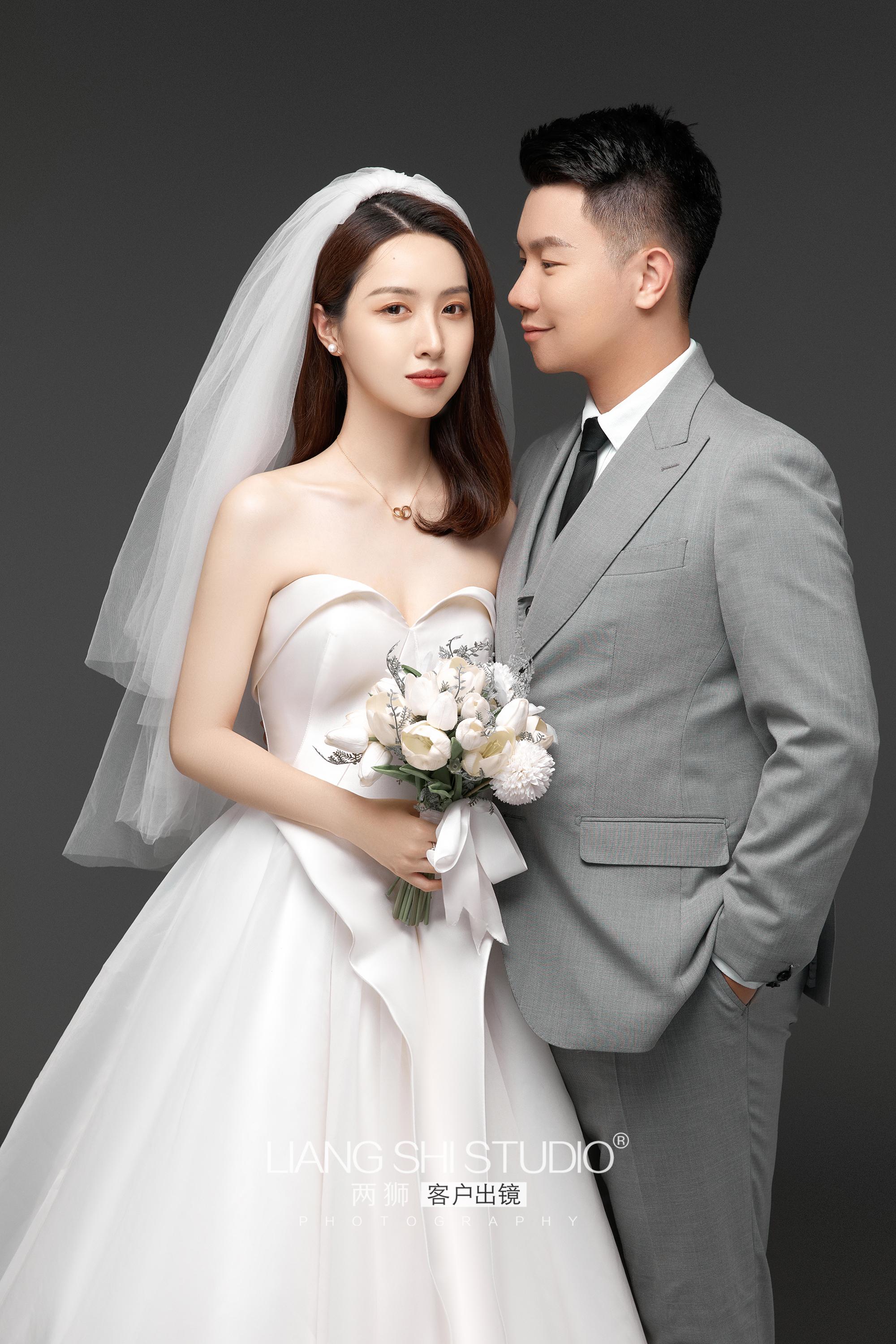 拍了今年最的婚纱照风格,韩式极简风