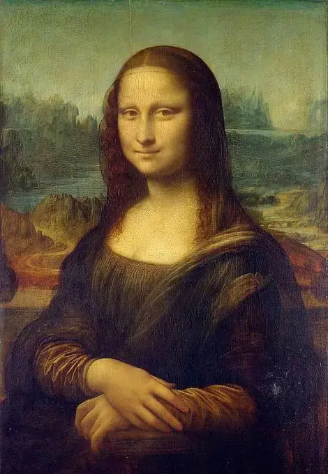 达芬奇的《蒙娜丽莎》,现今世上最有名的油画.