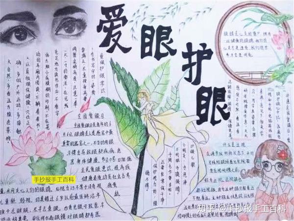 所以爱眼护眼保护视力的手抄报来了,除了世界视力日,6月6号也是每年