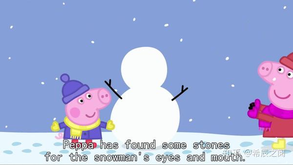 英文动画|peppa pig s1e12 snow