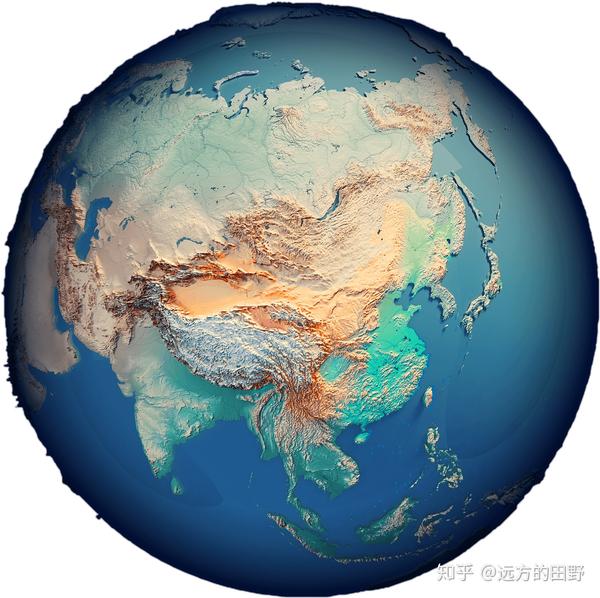 3d立体中国地形图——10m超高清大图