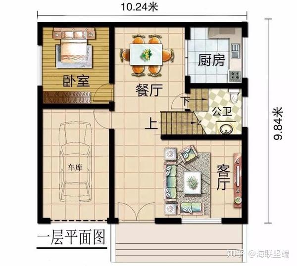 两栋配庭院的农村豪宅,不仅仅房子正面造型好看,而且背面设计感也是很