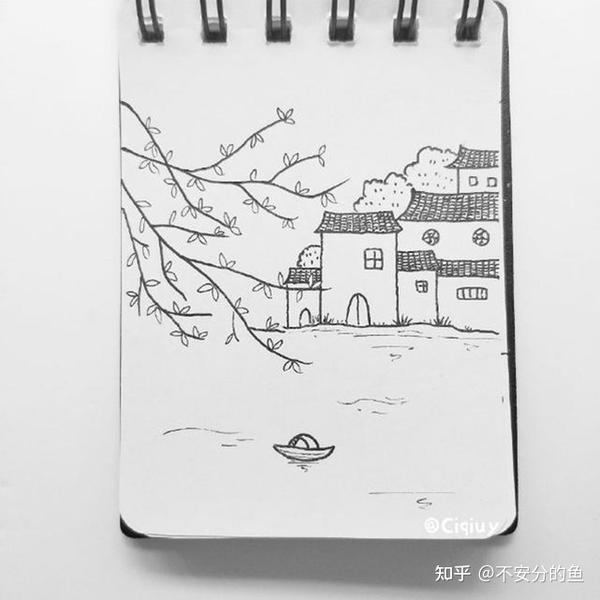 一组风景简笔画