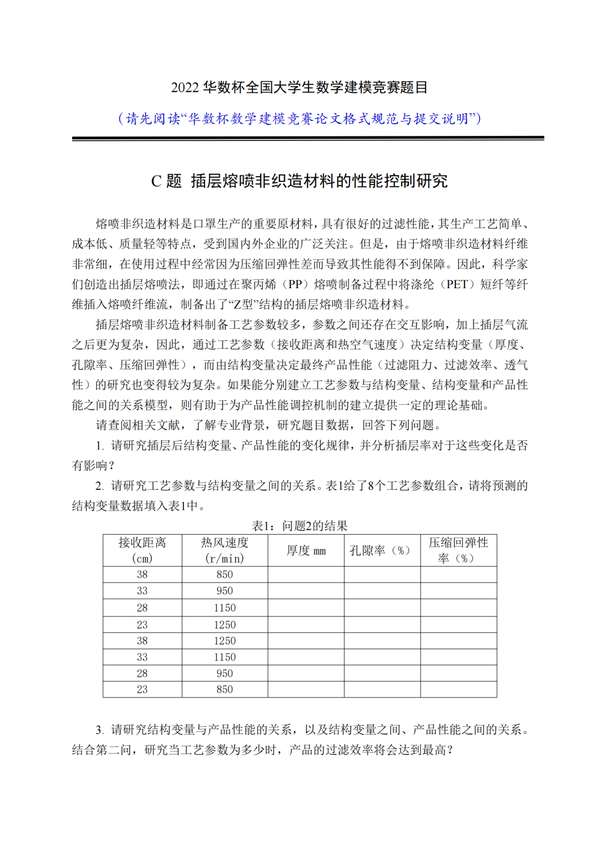 2023年第四届华数杯全国大学生数学建模竞赛附大赛历年赛题 知乎