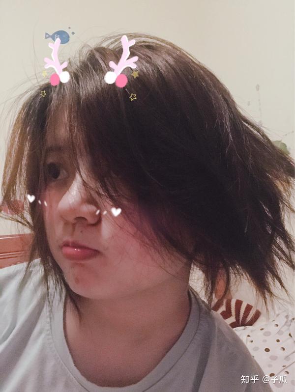但头发比较厚.一不小心就会变成狮子头