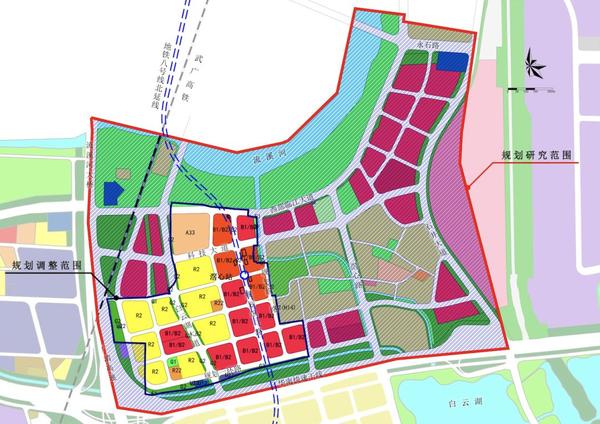 白云湖数字科技城黄金围东区,位于白云区石门街道,北至流溪河,南至