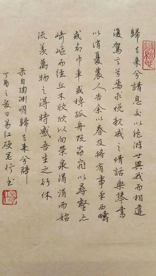 陶渊明《归去来兮辞》手写钢笔字笔友钢笔书法习作欣赏