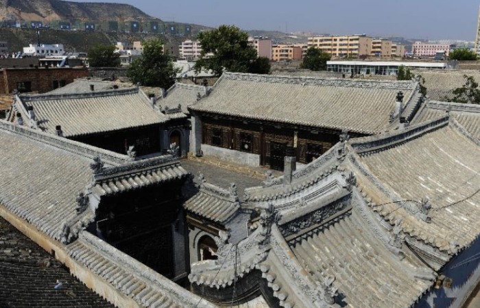 陕西古建筑白家大院北方民居四合院