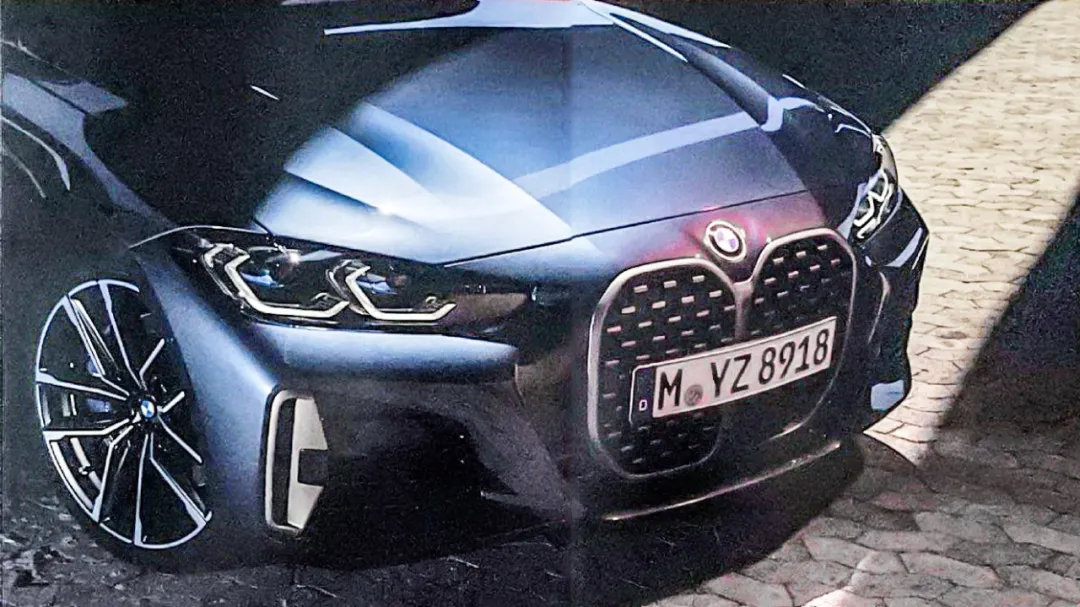 疑是bmw史上最大双肾格栅宝马新一代4系g22曝光