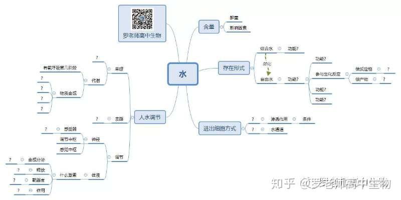 考点2水填空版思维导图