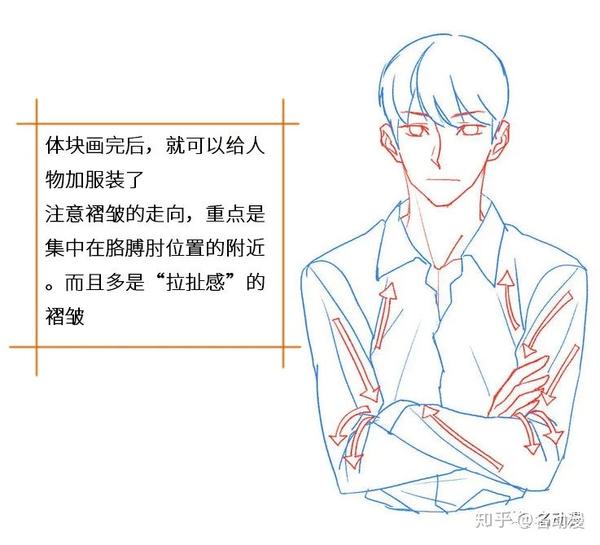 【名动漫】每日一练|抱胸姿势怎么画才好?