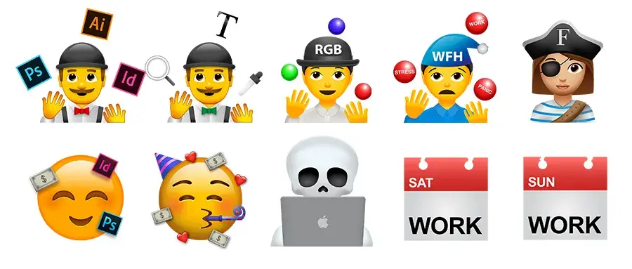 这300个emoji设计师玩起来