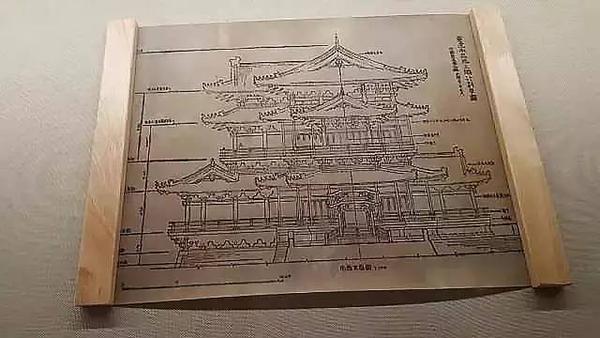 梁思成绘制的重建滕王阁草图