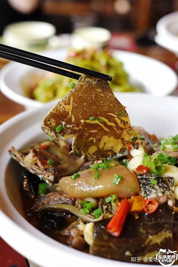 裙边厚实,鳖肉也焖得软烂入味,味觉中隐约可以尝到一股鲜香,但立马又
