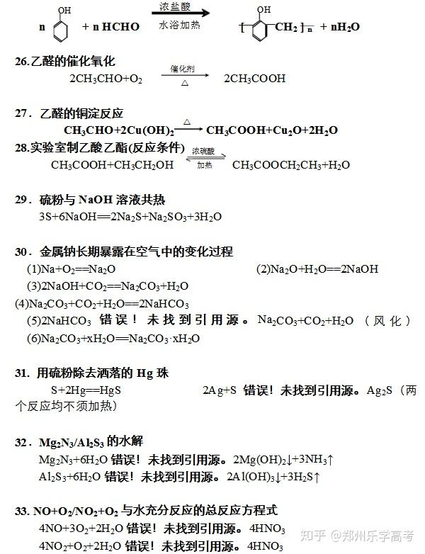 高中化学必背公式大集合,干货满满