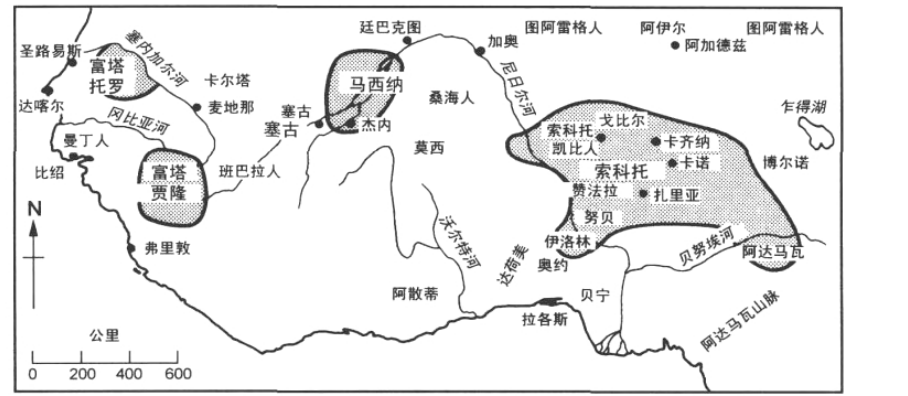 加纳帝国(公元300年左右"古加纳时期～700年～约1240年)马里帝国