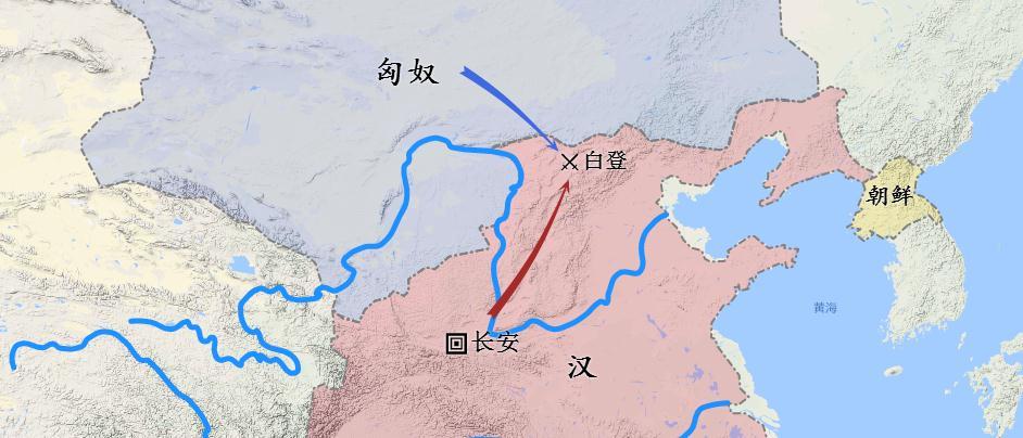 汉匈战争地图说白登之围