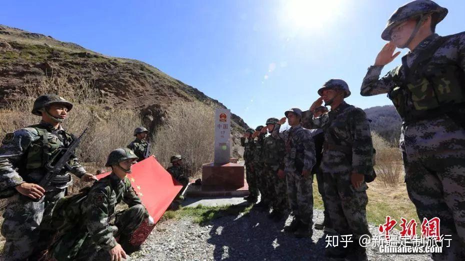 51号界碑67号界碑:位于中哈边界的新疆阿勒泰地区吉木乃口岸77号界碑