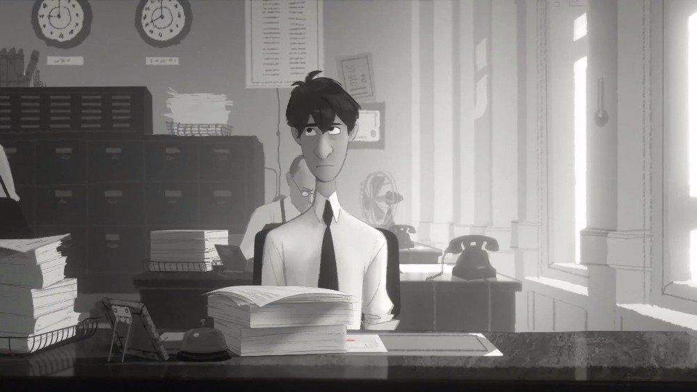 奥斯卡动画短片《纸人(paperman)》