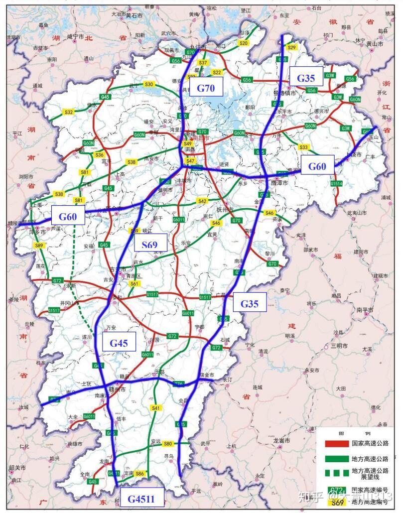 江西规划新建20条高速公路,扩建7条高速公路!