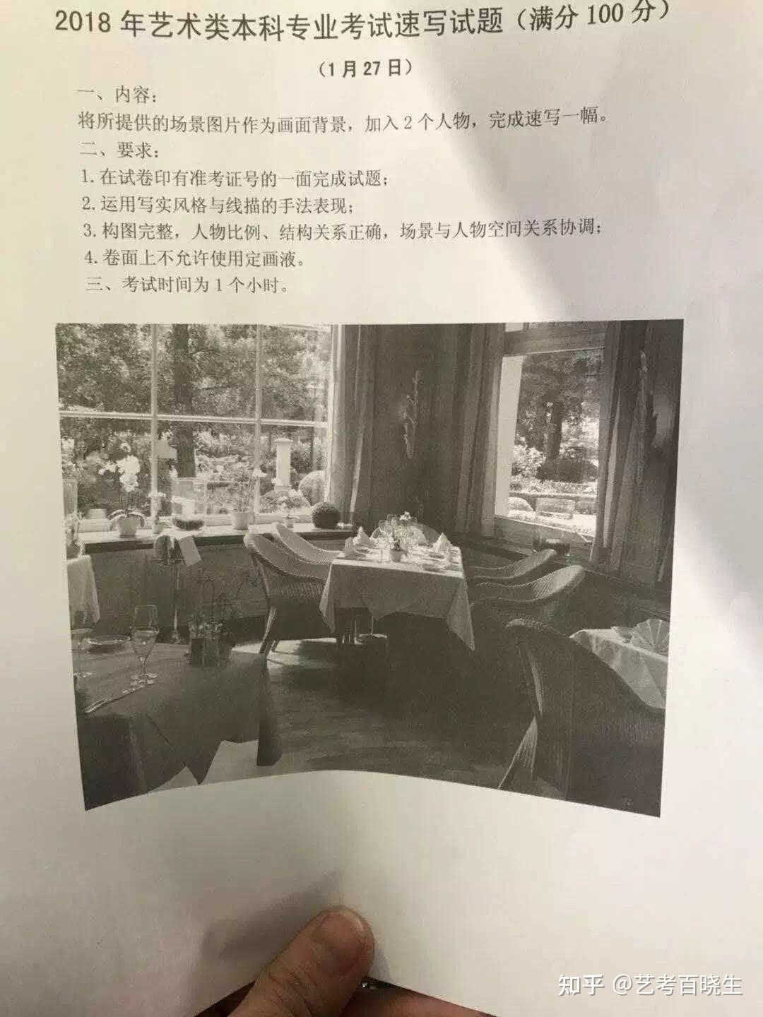 北京服装学院校考试题