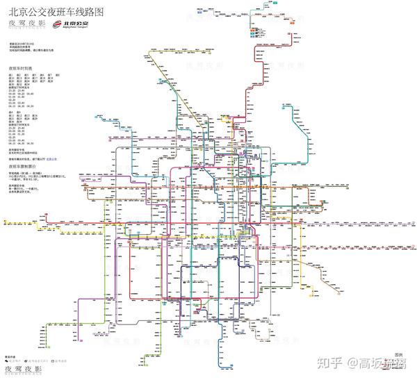 夜莺出品 | 北京公交夜班车线路图(更新至2019年12月27日)