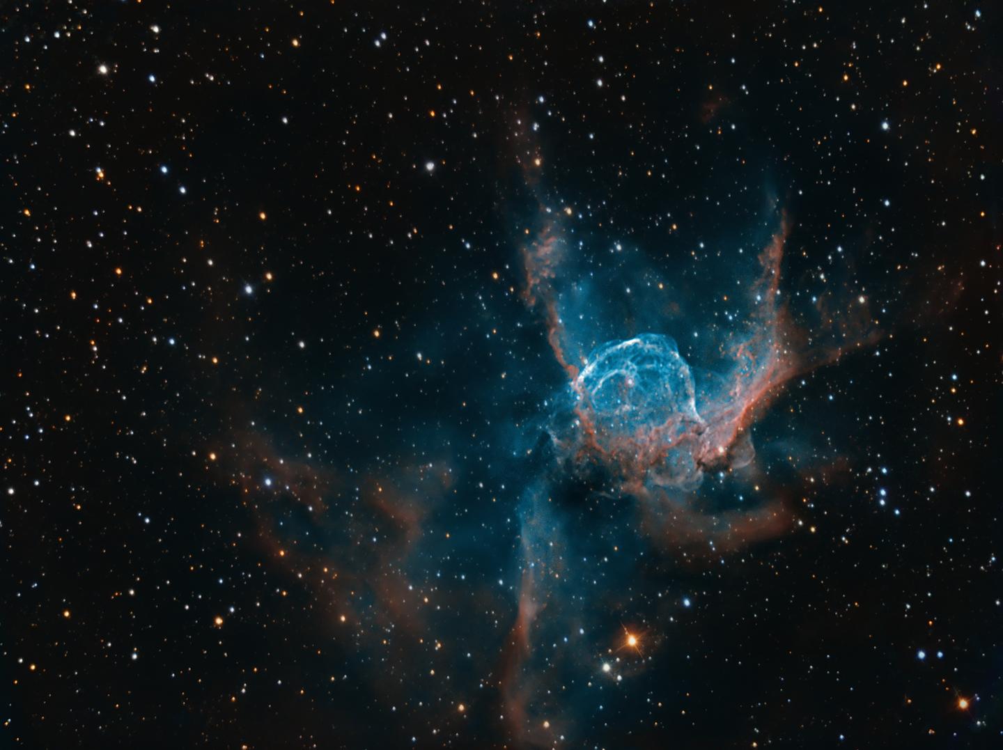 宇宙尘埃似雷神头盔ngc2359托尔头盔星云zwoasi天文摄影