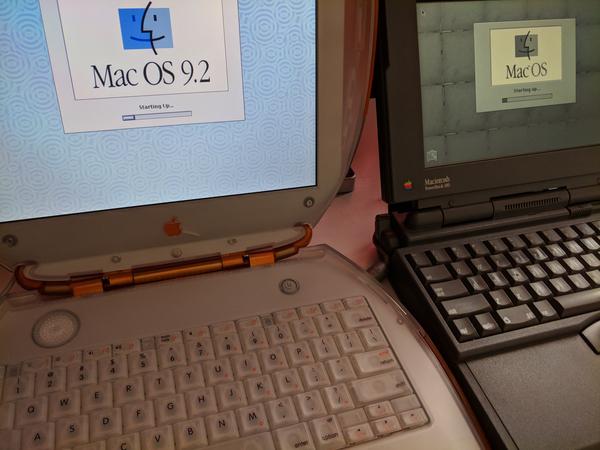 ibook g3(mac os 9.2.1)与它的合影.
