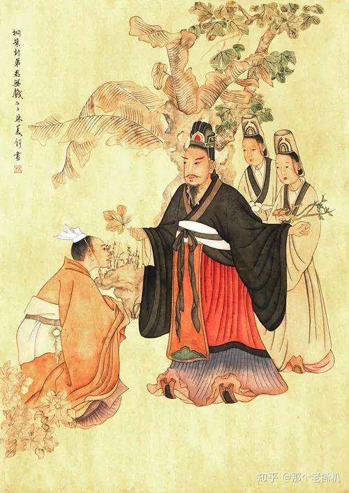 桐叶封弟 于是周成王正式册封虞为唐国国君,古人长幼按伯仲叔季排