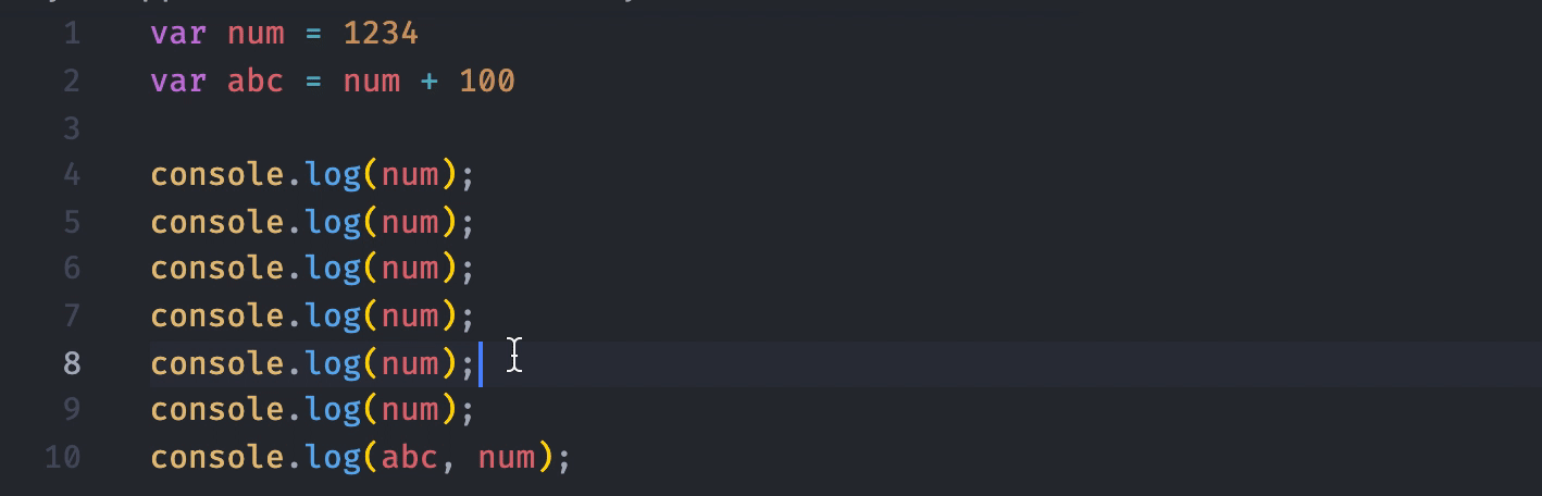按住   command     alt (windows 为   ctrl     alt),再按键盘向上