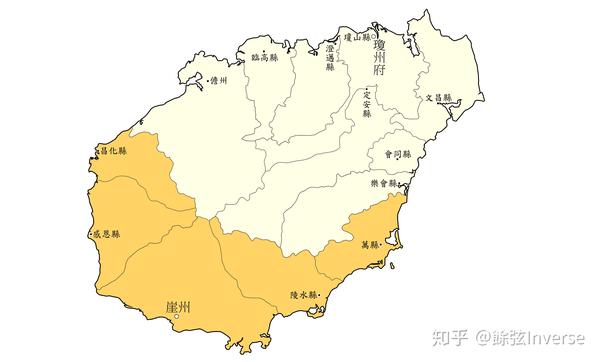 海南岛(广东省琼州府,崖州直隶州)