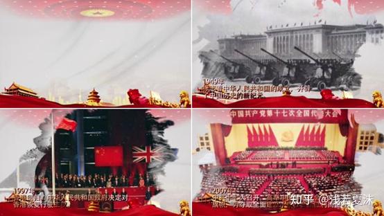 建党100周年时间线图文模板 视频预览网址:https://v.docin.