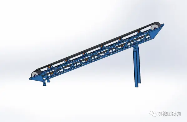 【工程机械】correia completa皮带输送机3d图纸 igs格式