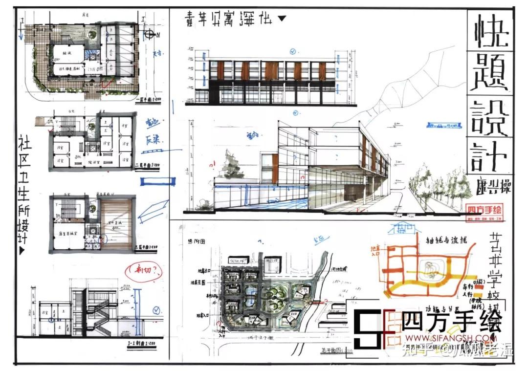 武汉大学高分快题作品