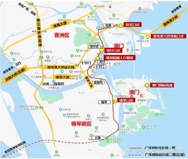 24小时通关澳门;2站到拱北,预计2023年直达金湾机场;珠海站,接驳广州