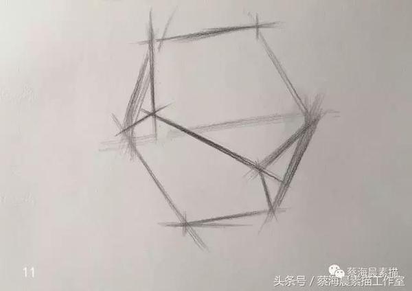 蔡海晨素描步骤稿06—多面体深入