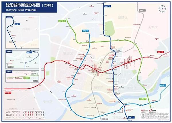 沈阳首张商业项目分布图正式发布,展示城市商业发展图片