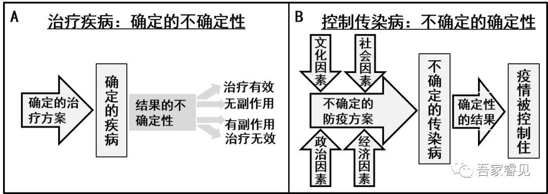 确定的不确定性与不确定的确定性治疗疾病决策与控制传染病决策之差异