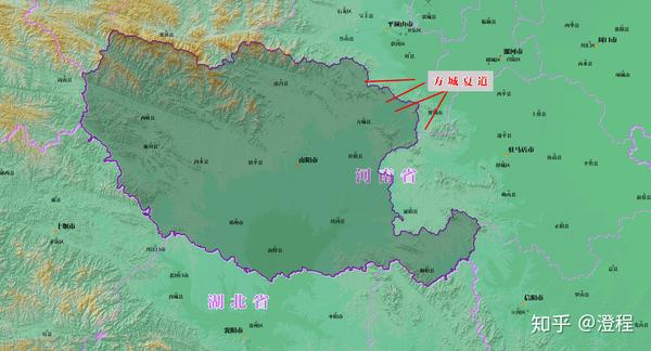 南阳盆地以及方城夏道的区位