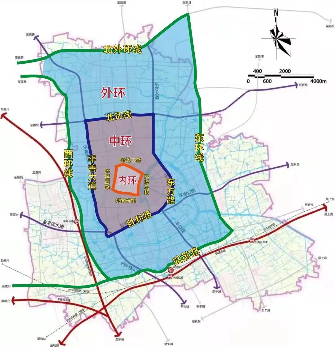 01 中心城区道路网——"三环,十横,八纵,五射"