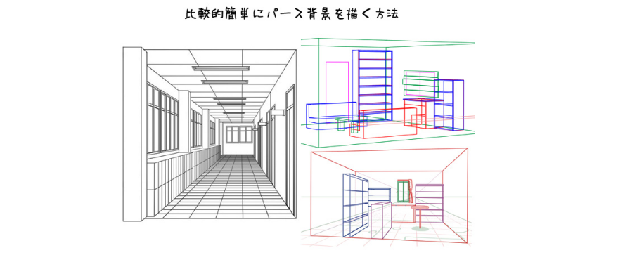 硬核简单漫画透视背景画法!针对想画透视背景却不会画