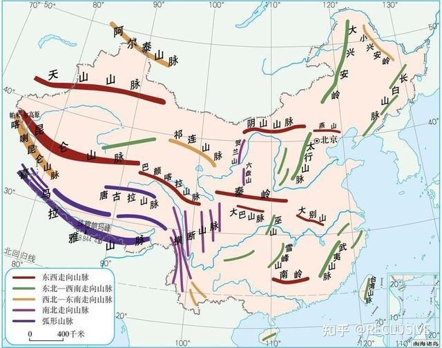 中国地理地形和地势