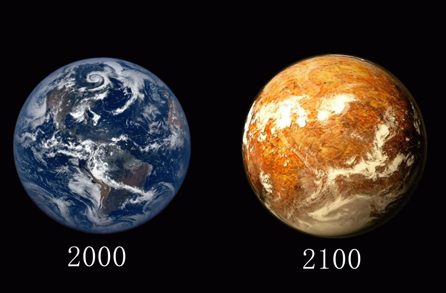 8张怵目惊心的地球变化对比图2100年的地球真会变成这样吗
