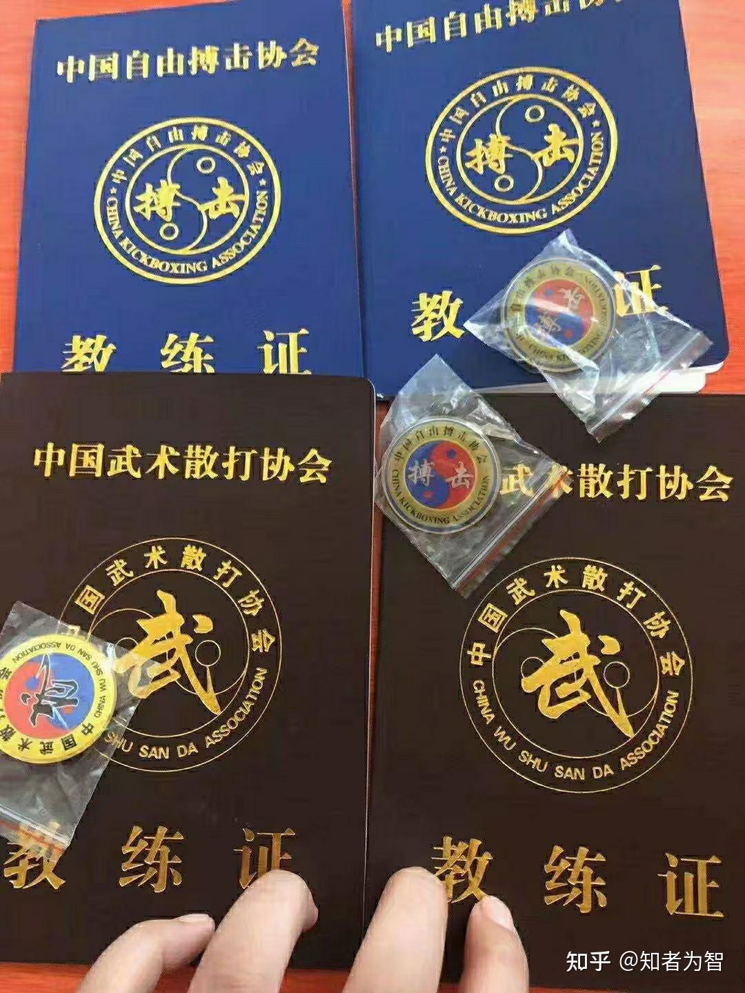 散打 自由搏击 泰拳 教练证 运动员二级证 一级证健将证 比赛荣誉证书