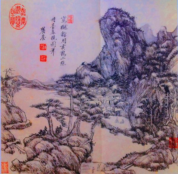 张三丰称道的八位隐者之一:卢鸿《草堂十志图》