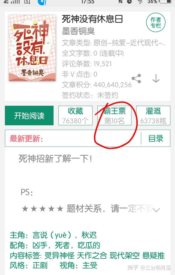 如何评价墨香铜臭的《死神没有休息日》?