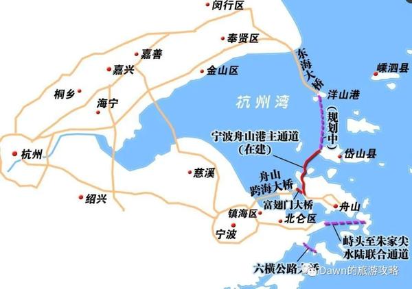 基本上半个多小时就可以从舟山到宁波,如果再沿杭甬客运专线达到杭州