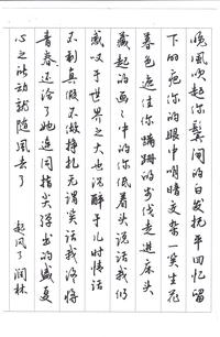 我爱抄歌词《起风了》手写钢笔字笔友钢笔书法习作欣赏